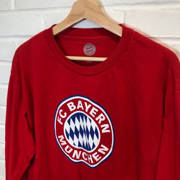 Bayern Munich Football Soccer Official Long Sleeve T-Shirt Men's Large - Picture 4 of 7